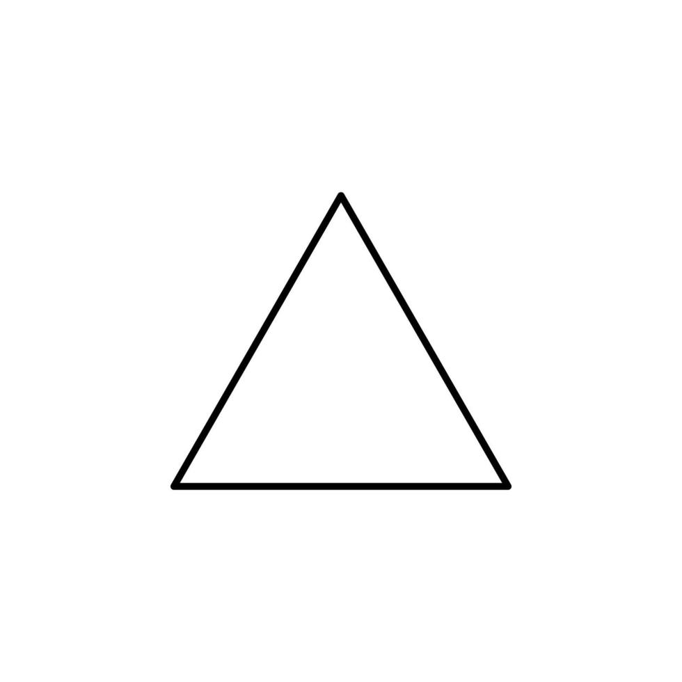 uniform triangle vector icon