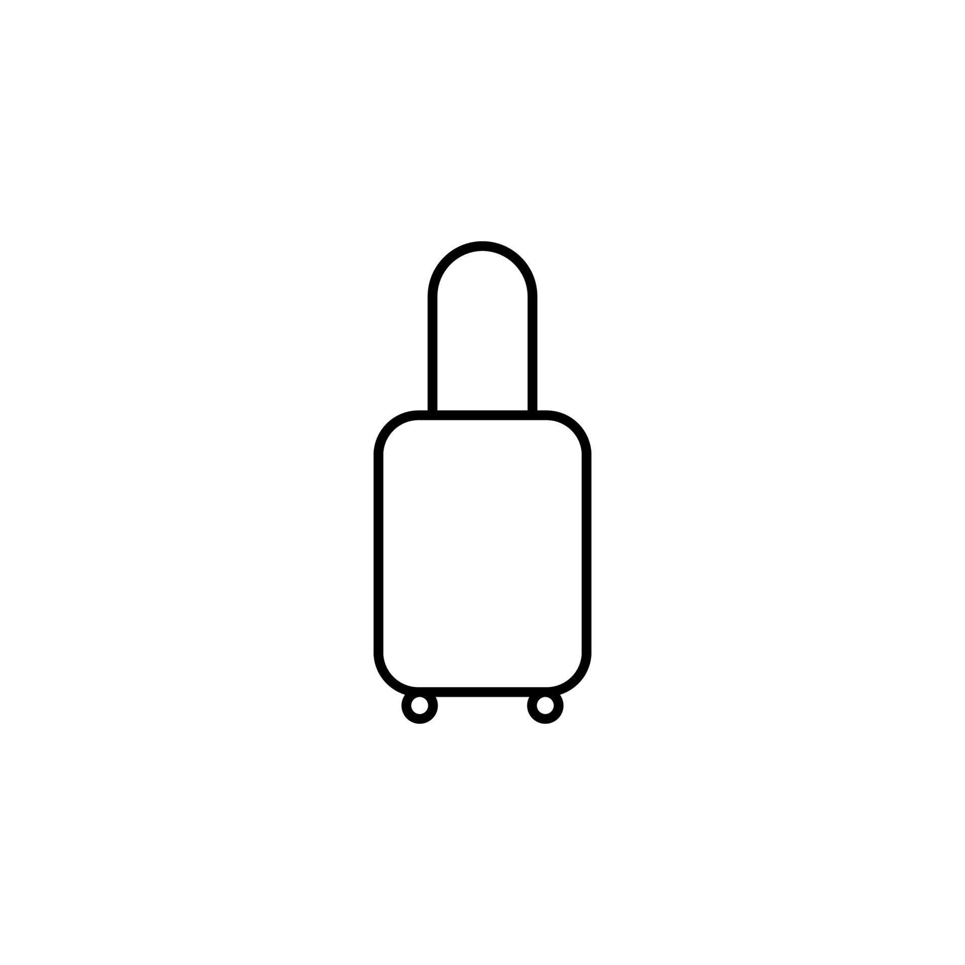 suitcase vector icon 22761460 Vector Art at Vecteezy