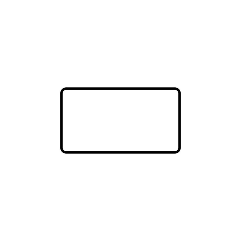 rectangle vector icon
