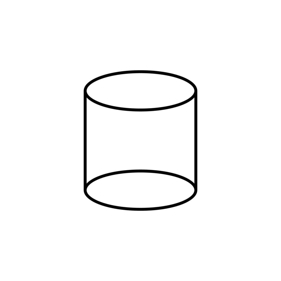 3d cylinder vector icon