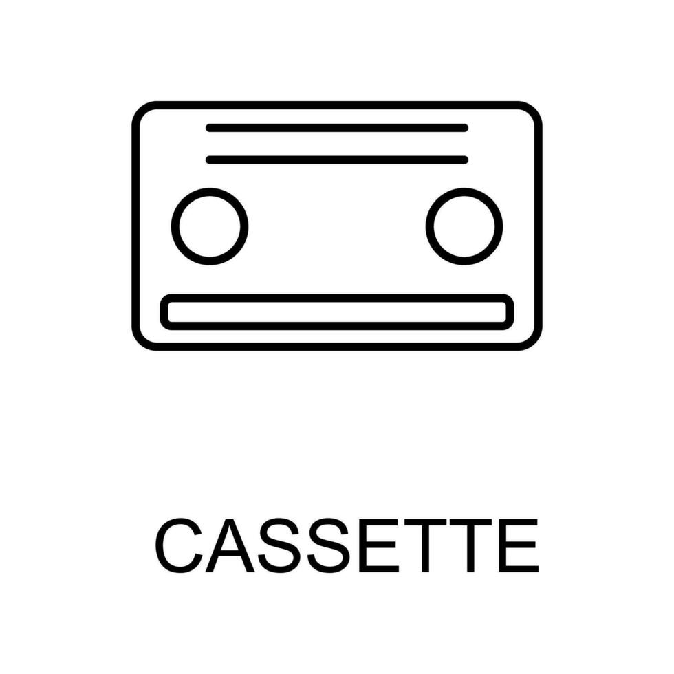 cassette vector icon