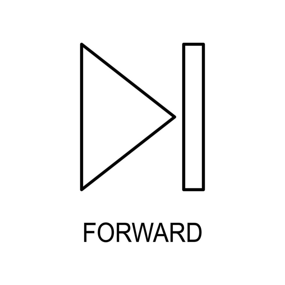 forward sign vector icon
