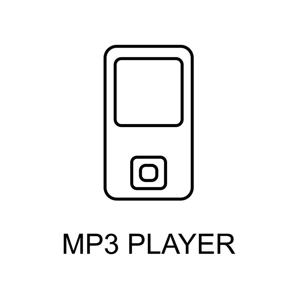 music player vector icon