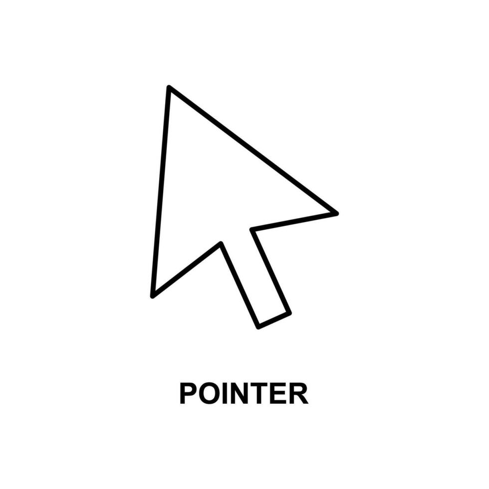 pointer vector icon