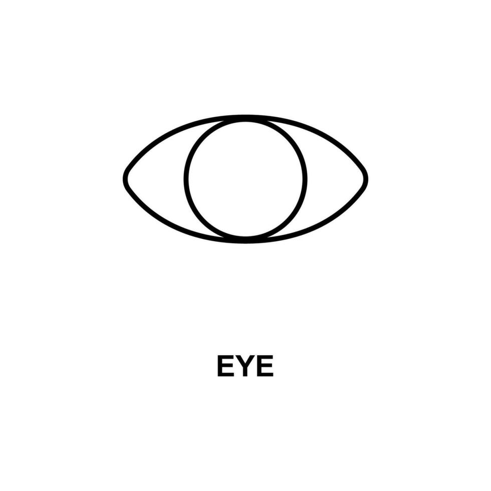 icono de vector de ojo