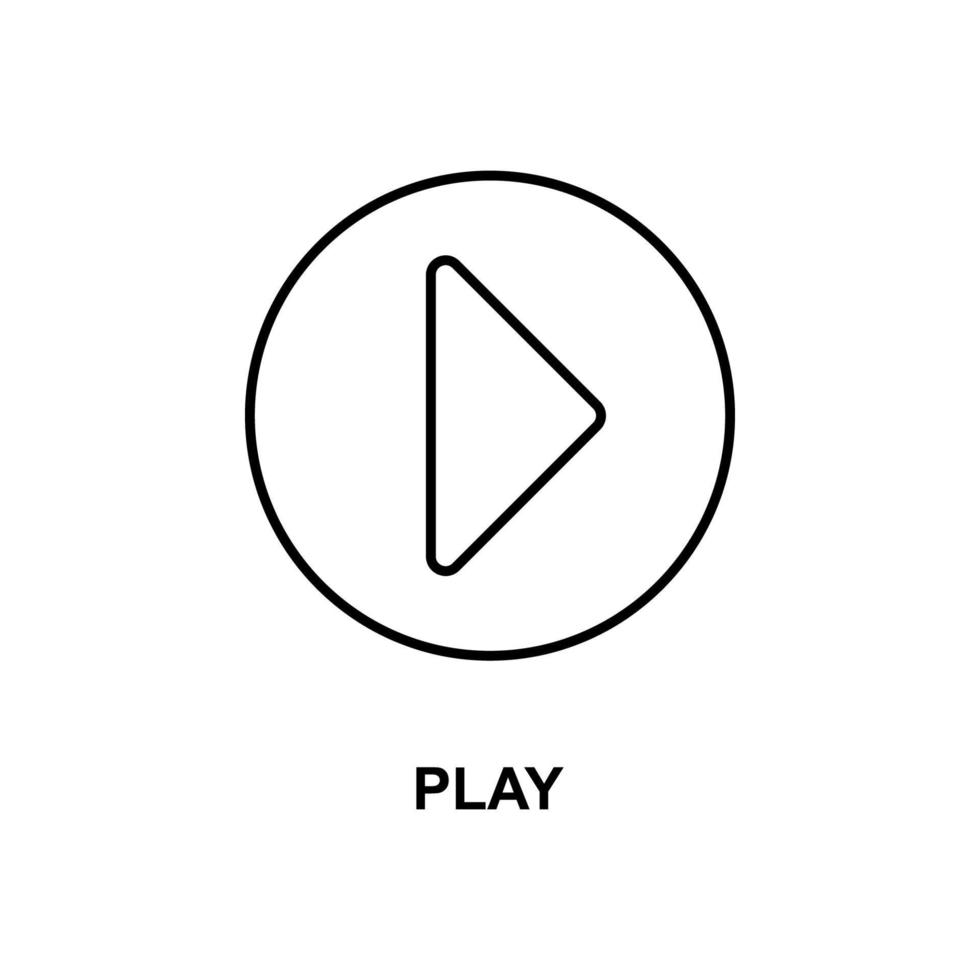 play sign vector icon