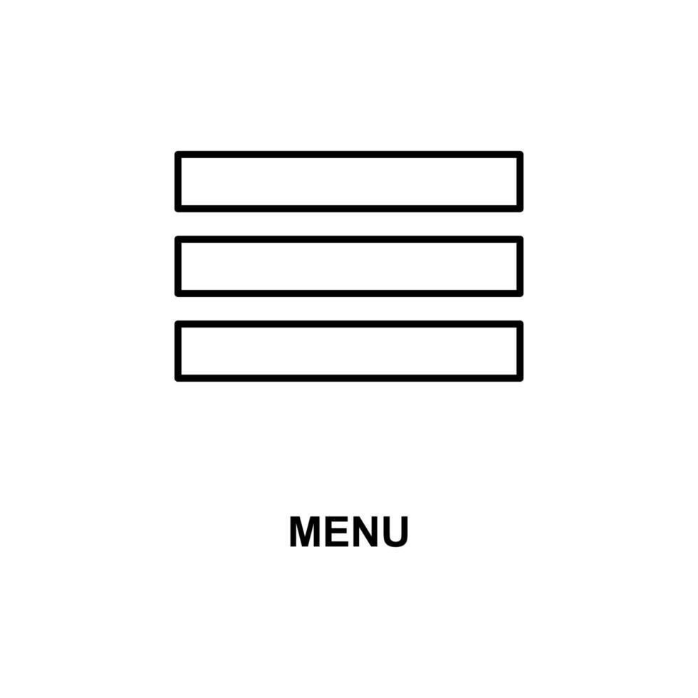 menu sign vector icon