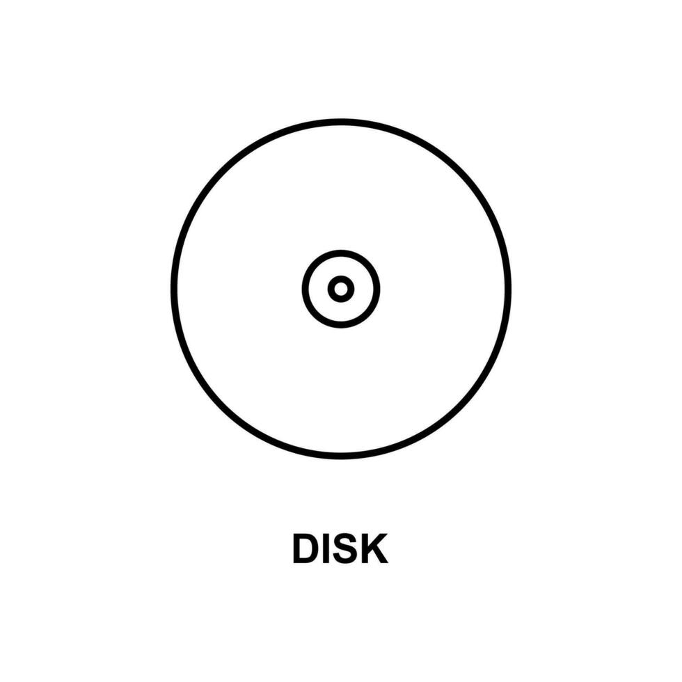 cd disk vector icon