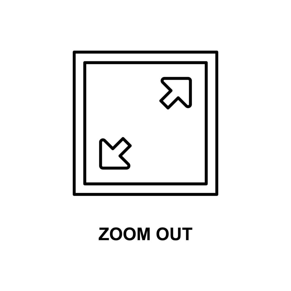 zoom out sign vector icon
