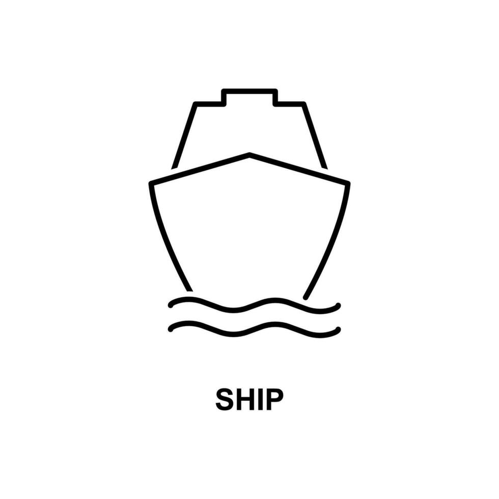 ship vector icon