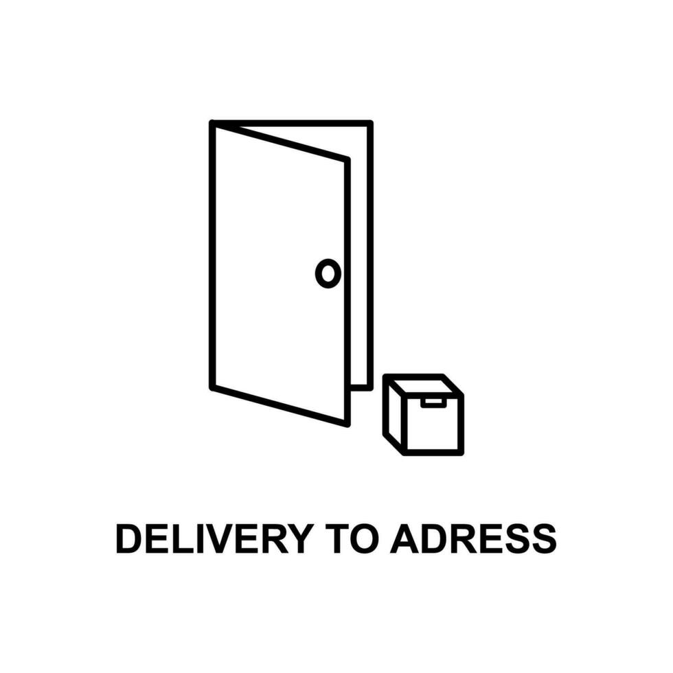 delivery to address vector icon