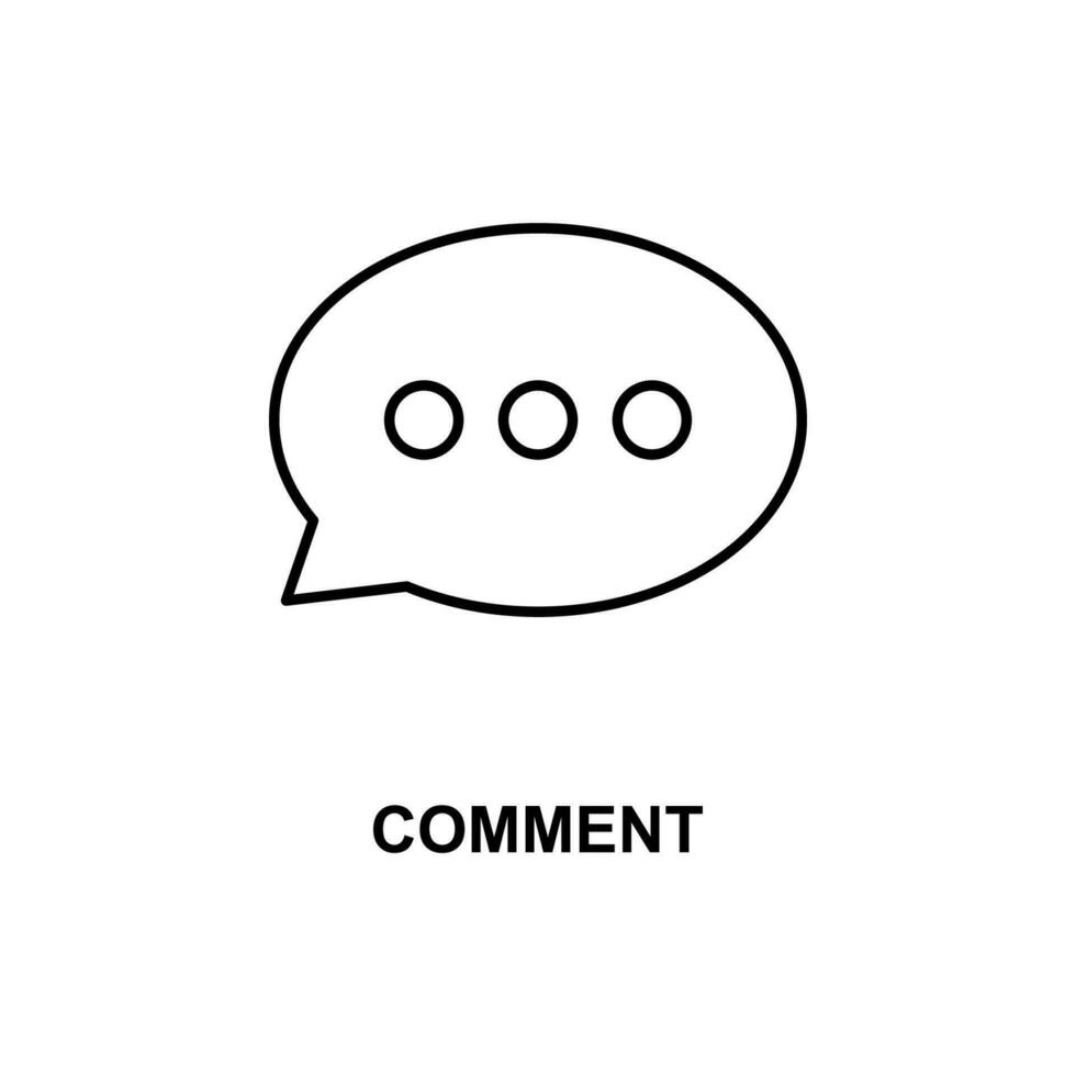 comment sign vector icon