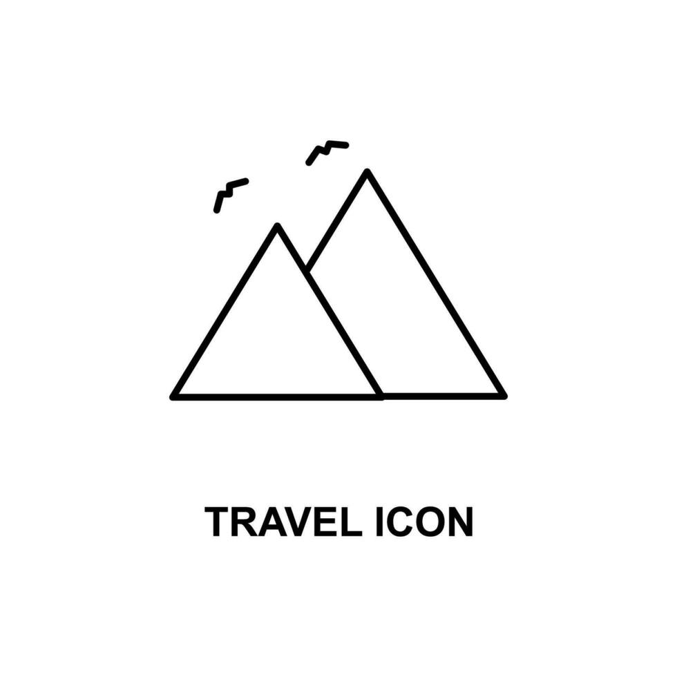 icono de vector de viaje