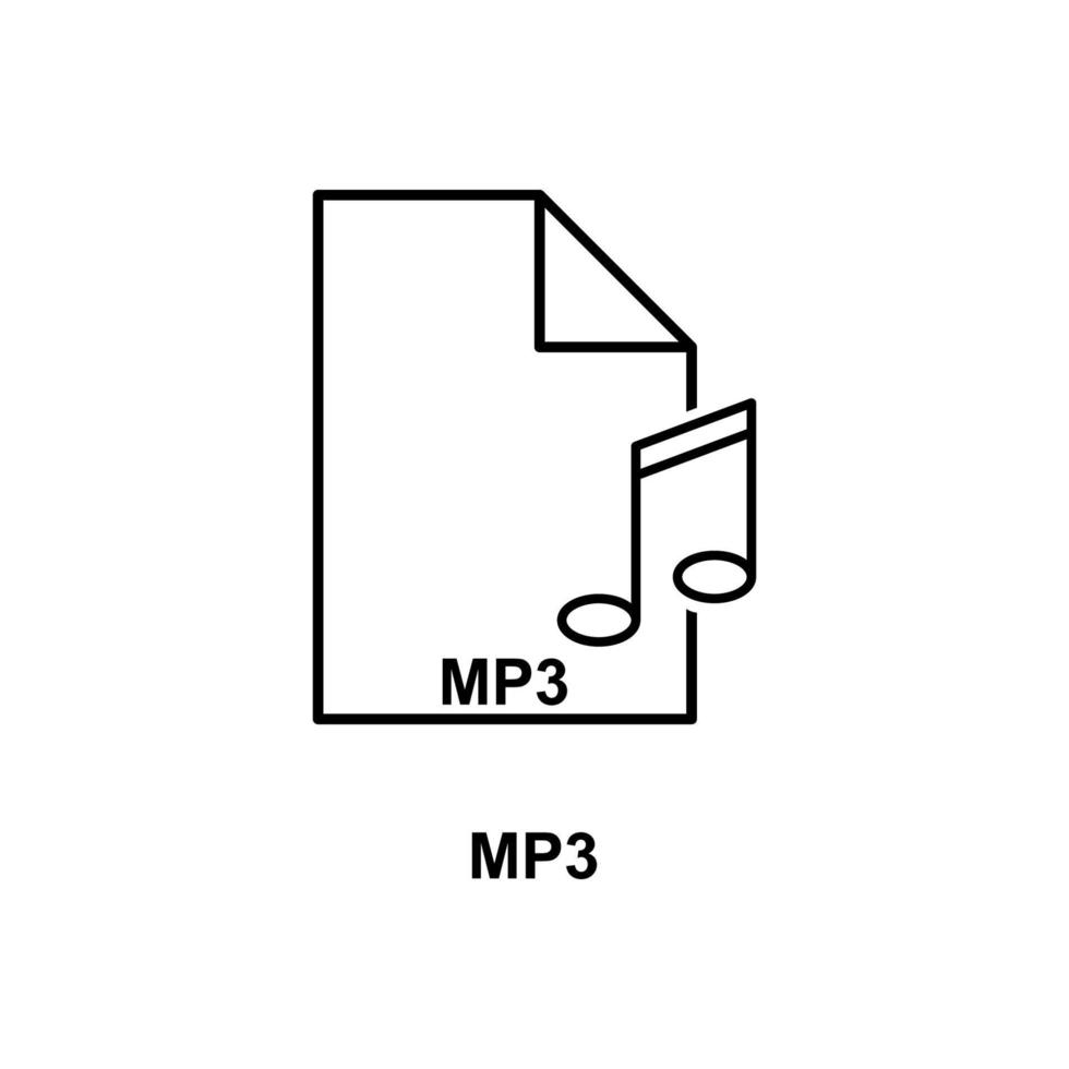 mp3 file vector icon