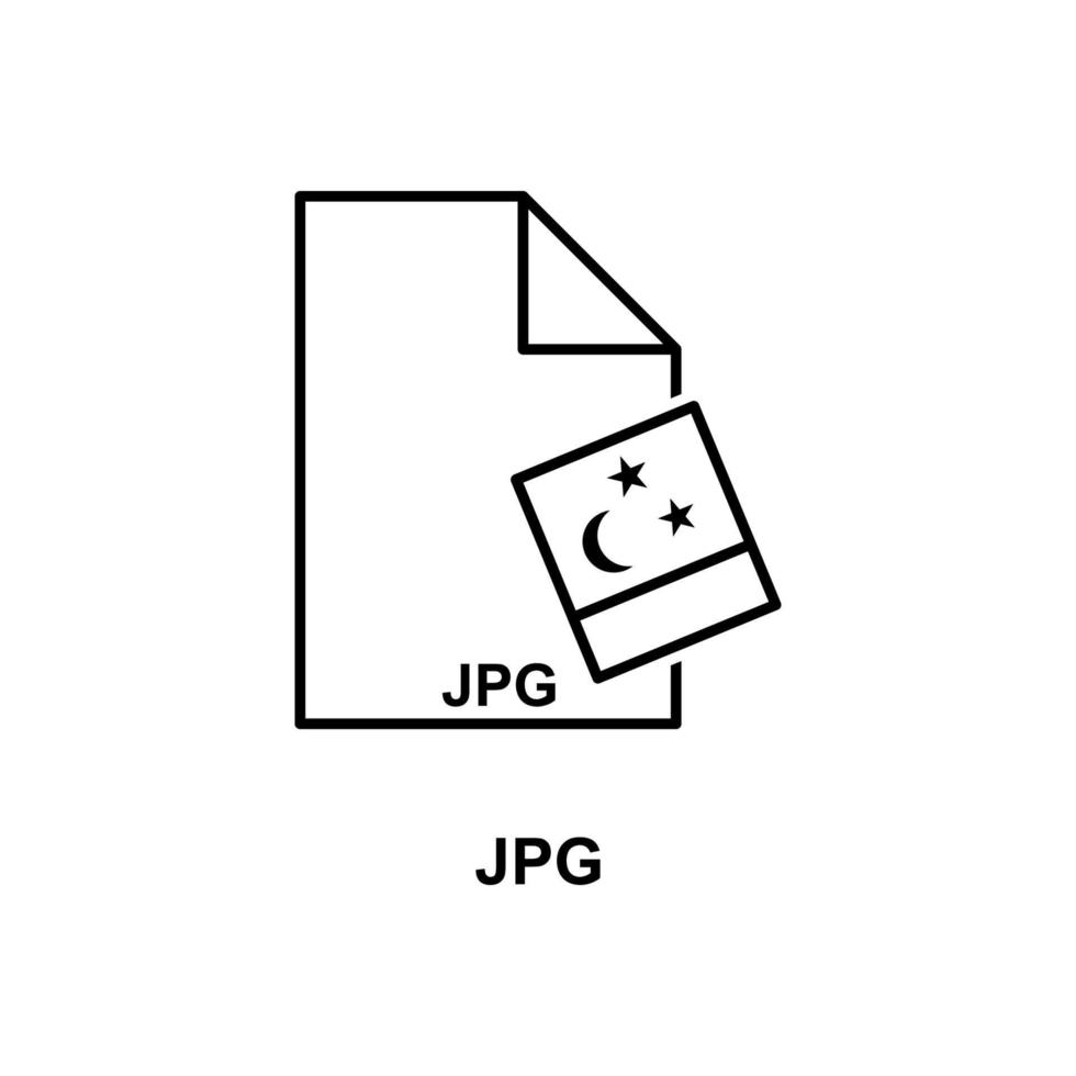 jpg file vector icon