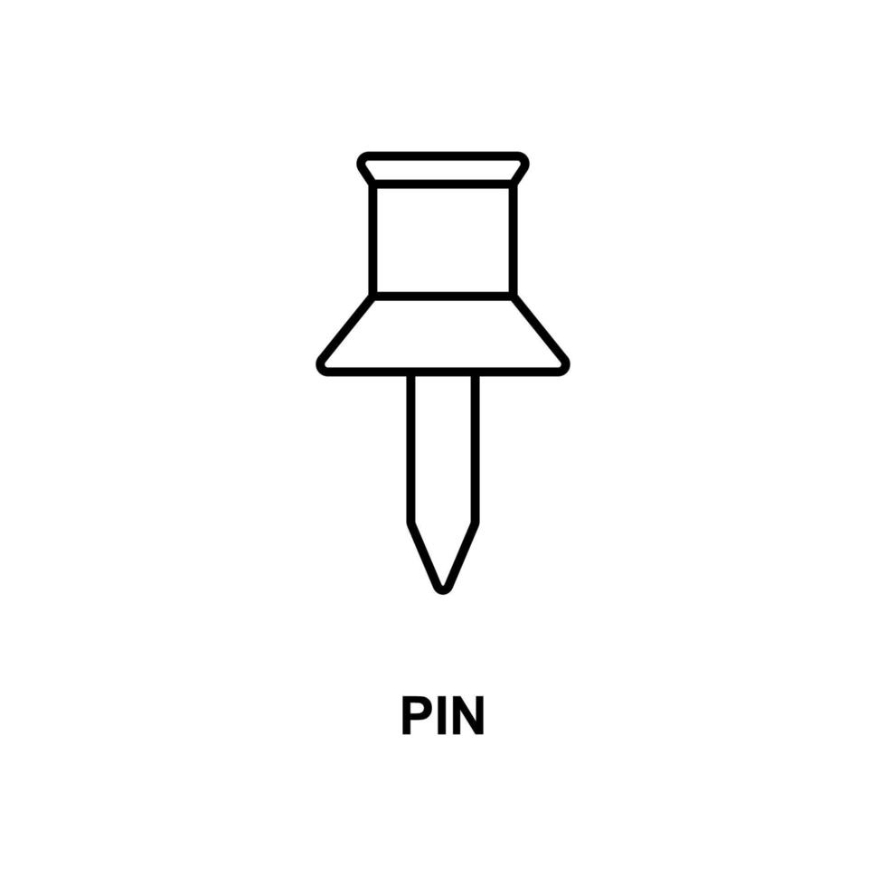 icono de vector de pin