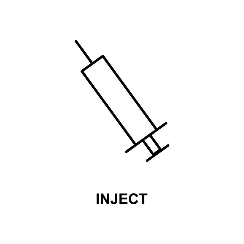 icono de vector de inyección