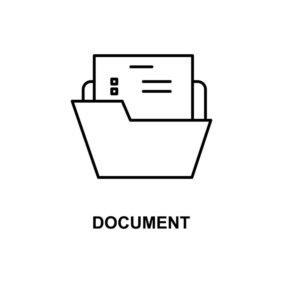 document vector icon