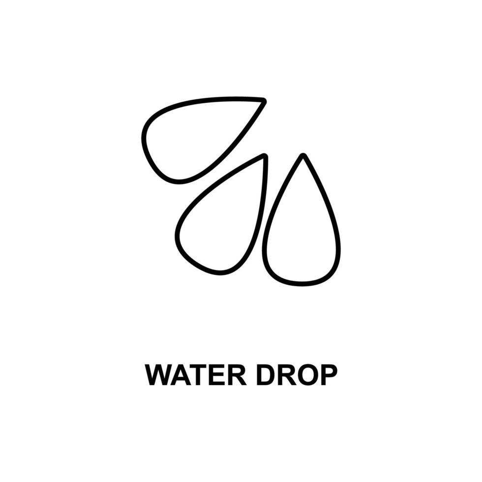 icono de vector de gota de agua