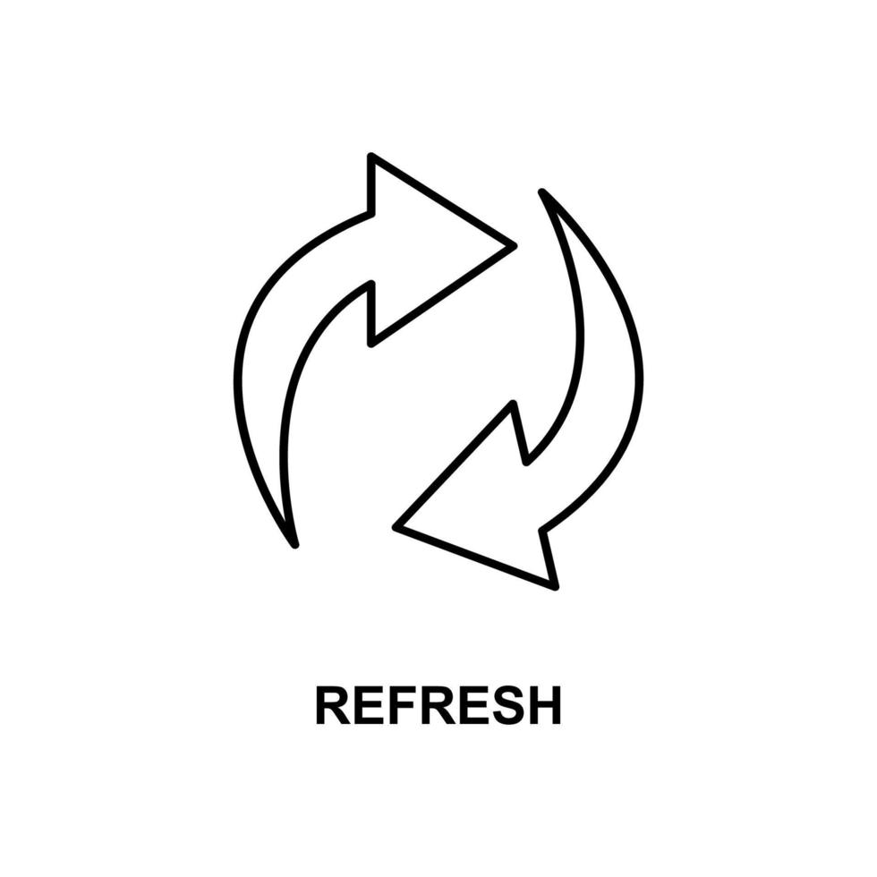 refresh sigh vector icon