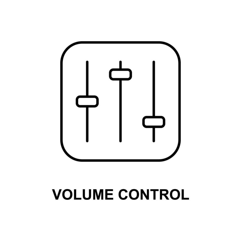 icono de vector de control de volumen