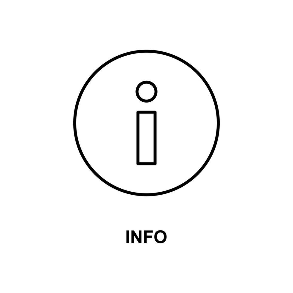 info sign vector icon