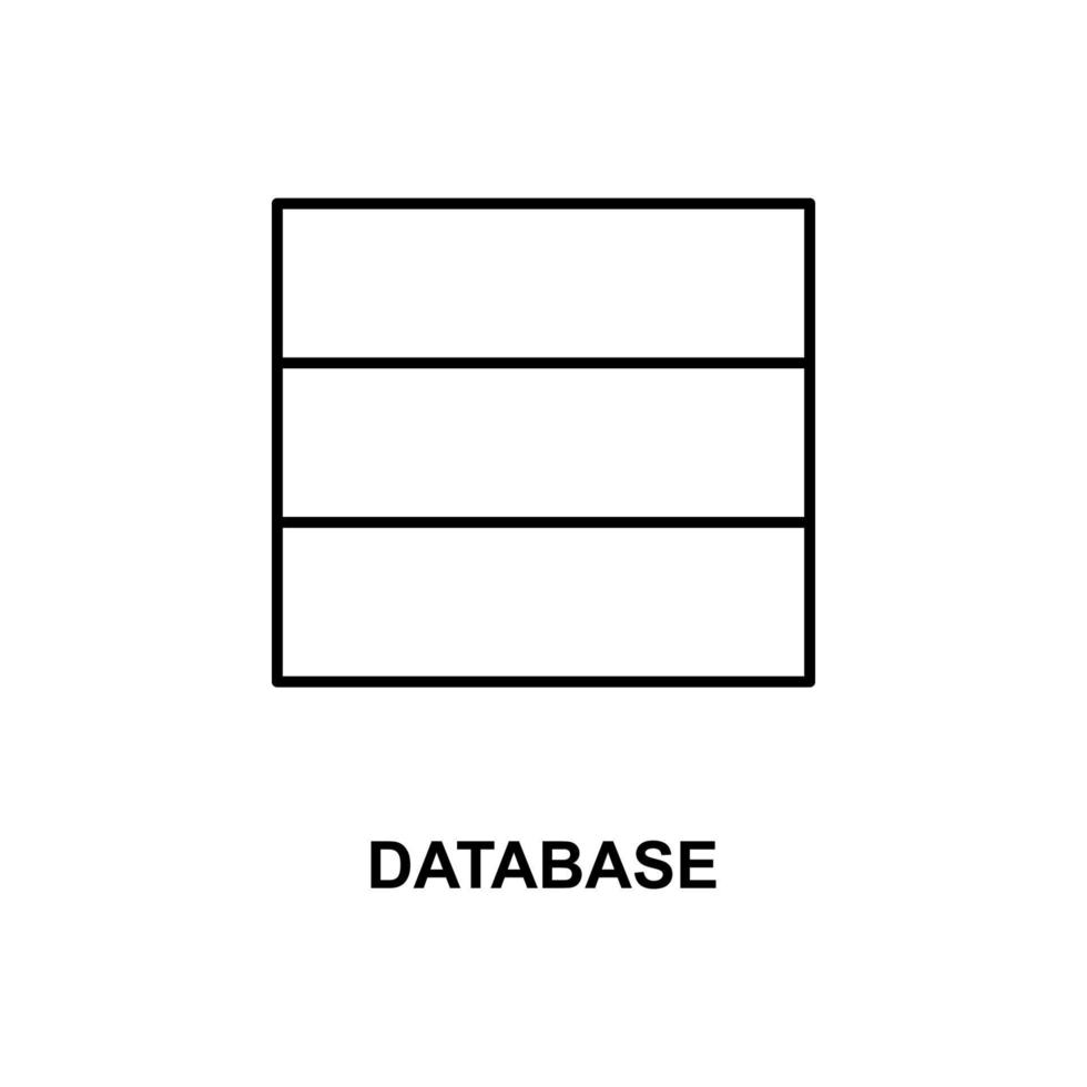 database vector icon