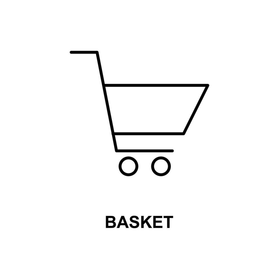 market basket vector icon 22761798 Vector Art at Vecteezy