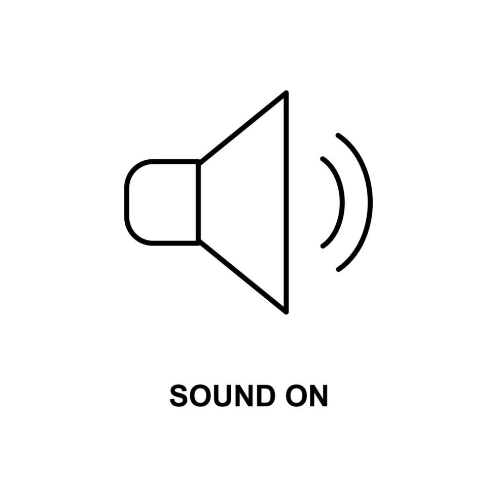 sound on vector icon