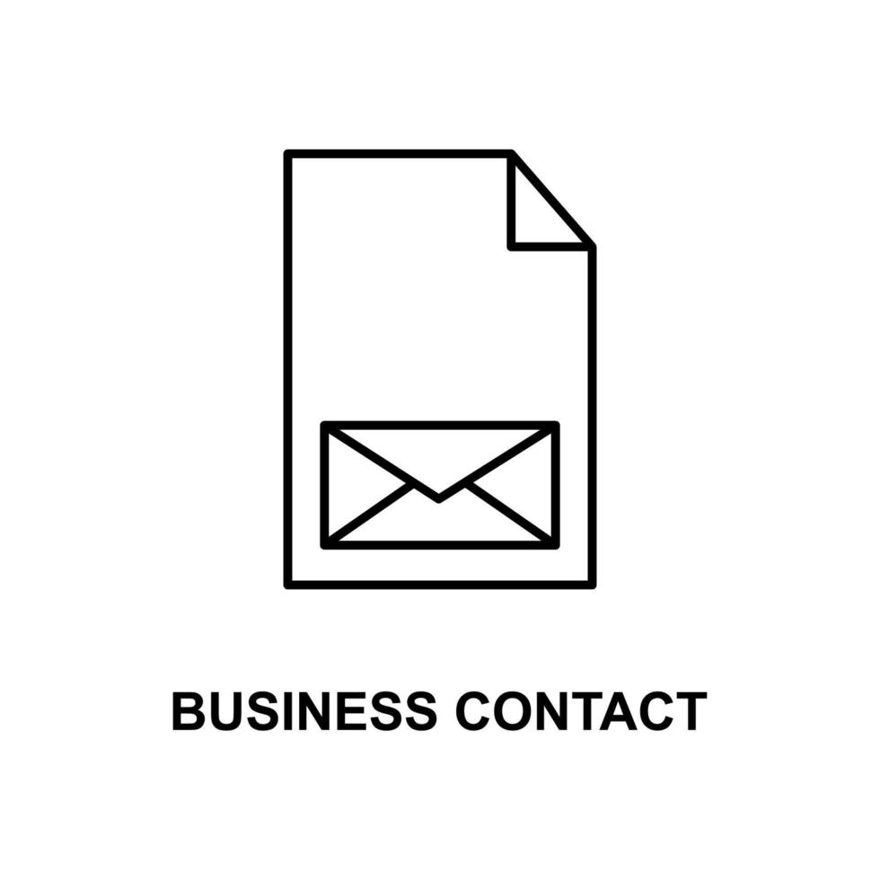 business contact vector icon