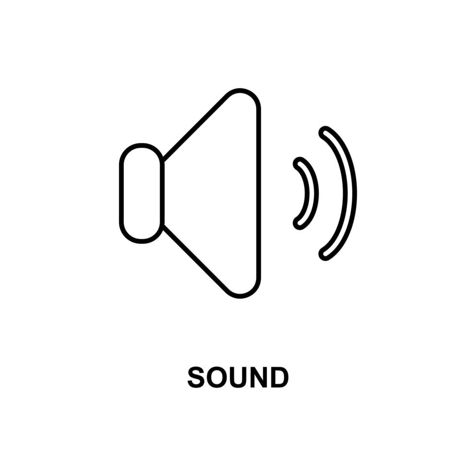 sound sign vector icon