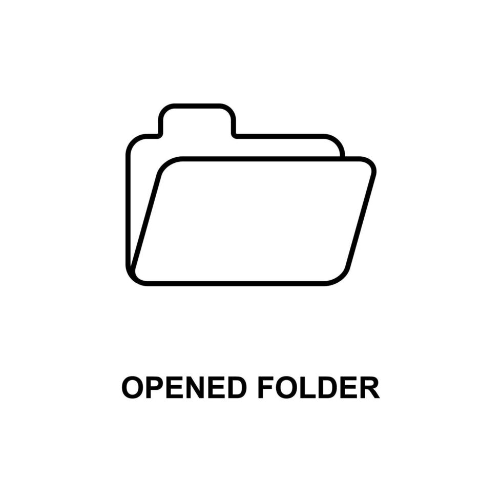 open folder vector icon