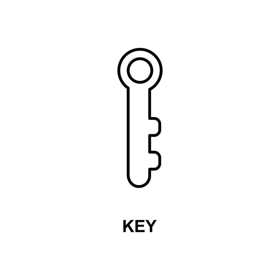 icono de vector clave