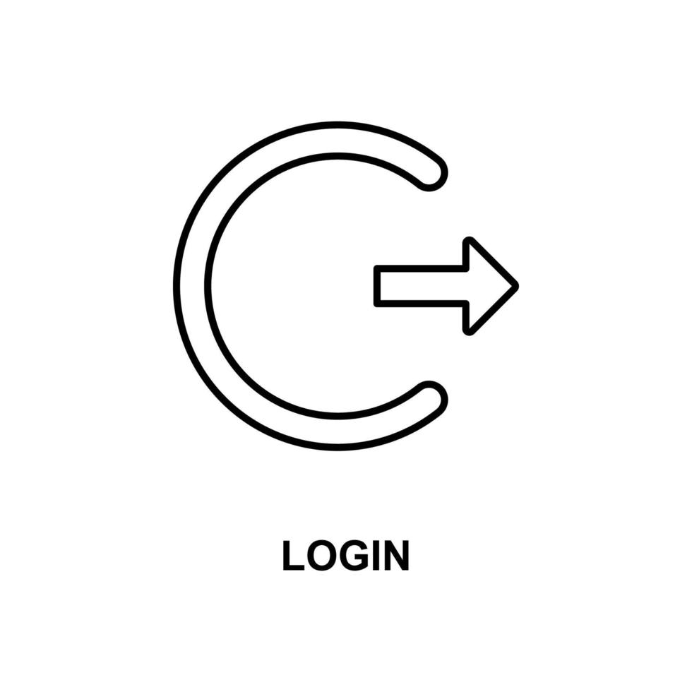 login sign vector icon