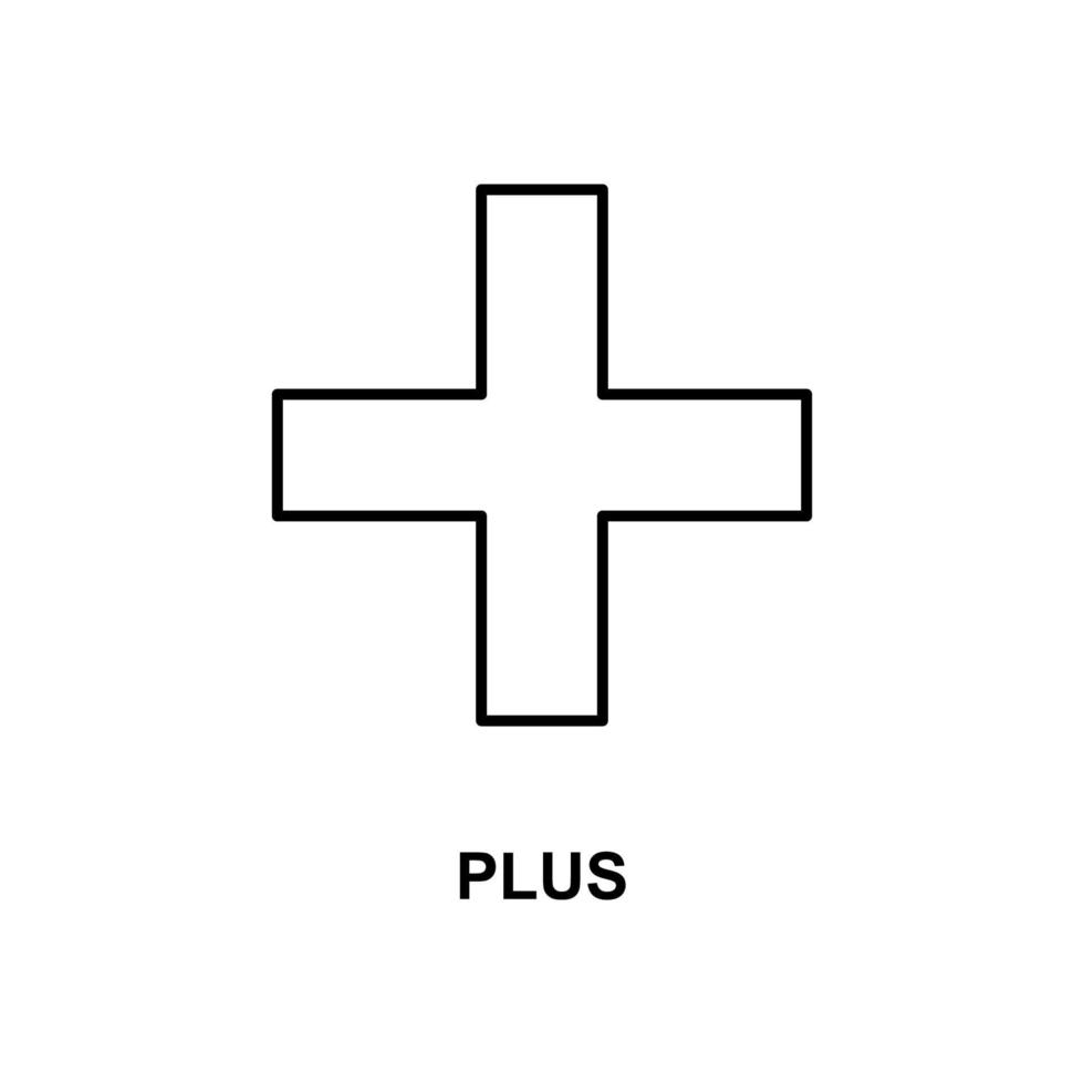 plus sign vector icon