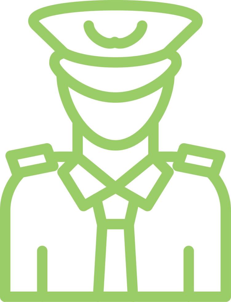 Captain Vector Icon Design