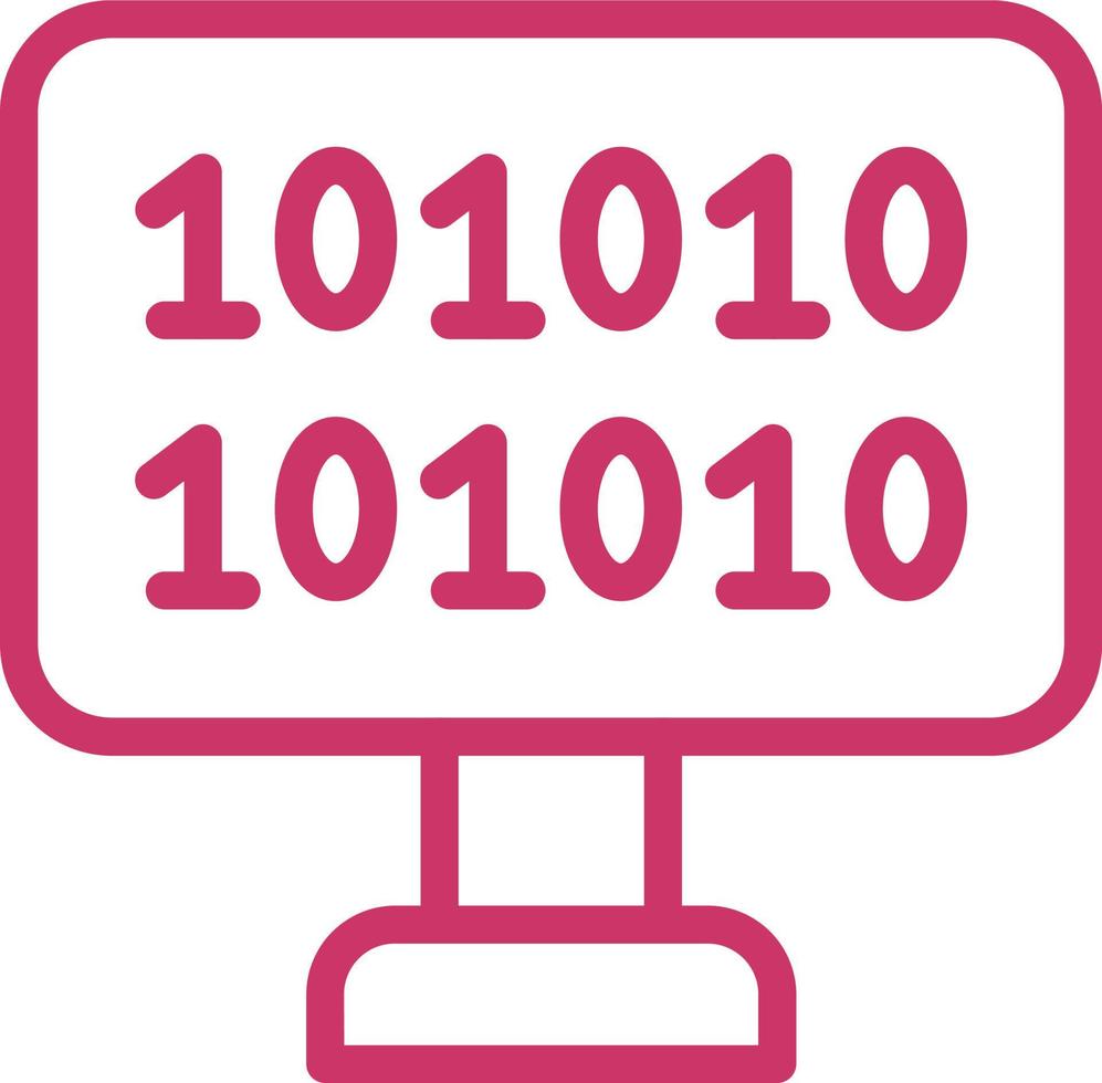 Binary Code Vector Icon Design