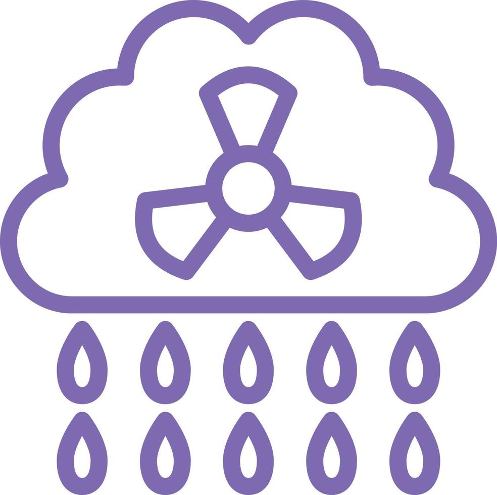 diseño de icono de vector de lluvia ácida