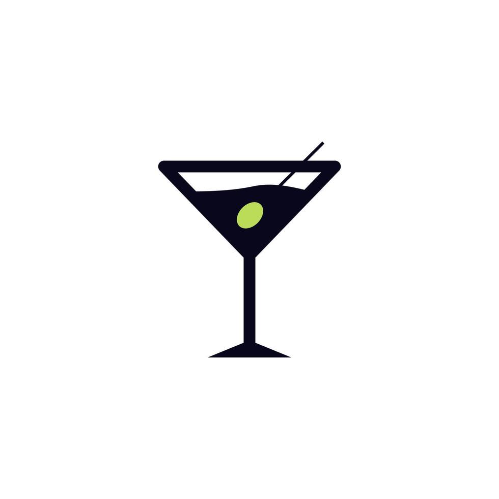 alcohol cocktail vector icon