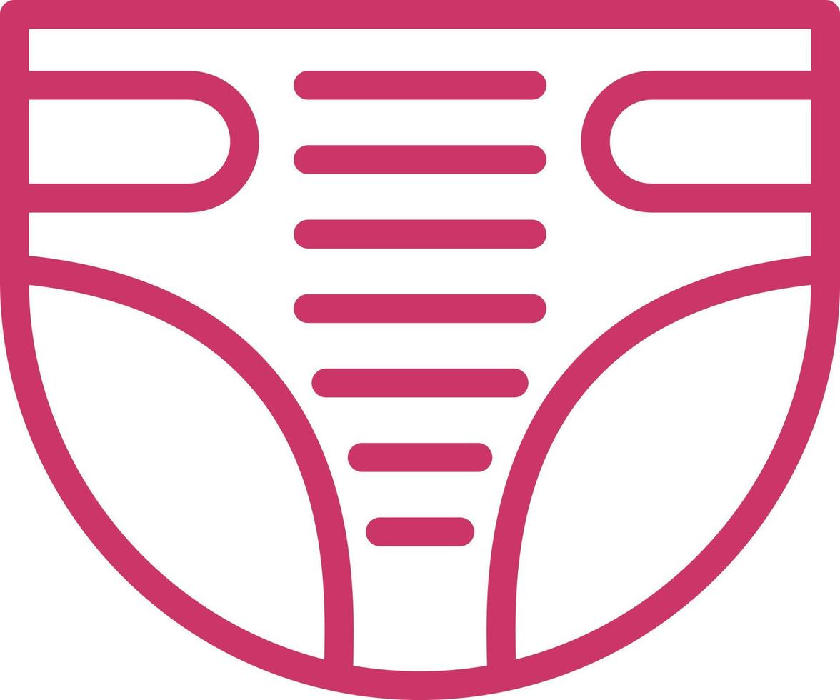 Diaper Vector Icon Design