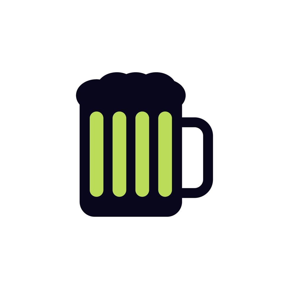 mug of beer vector icon