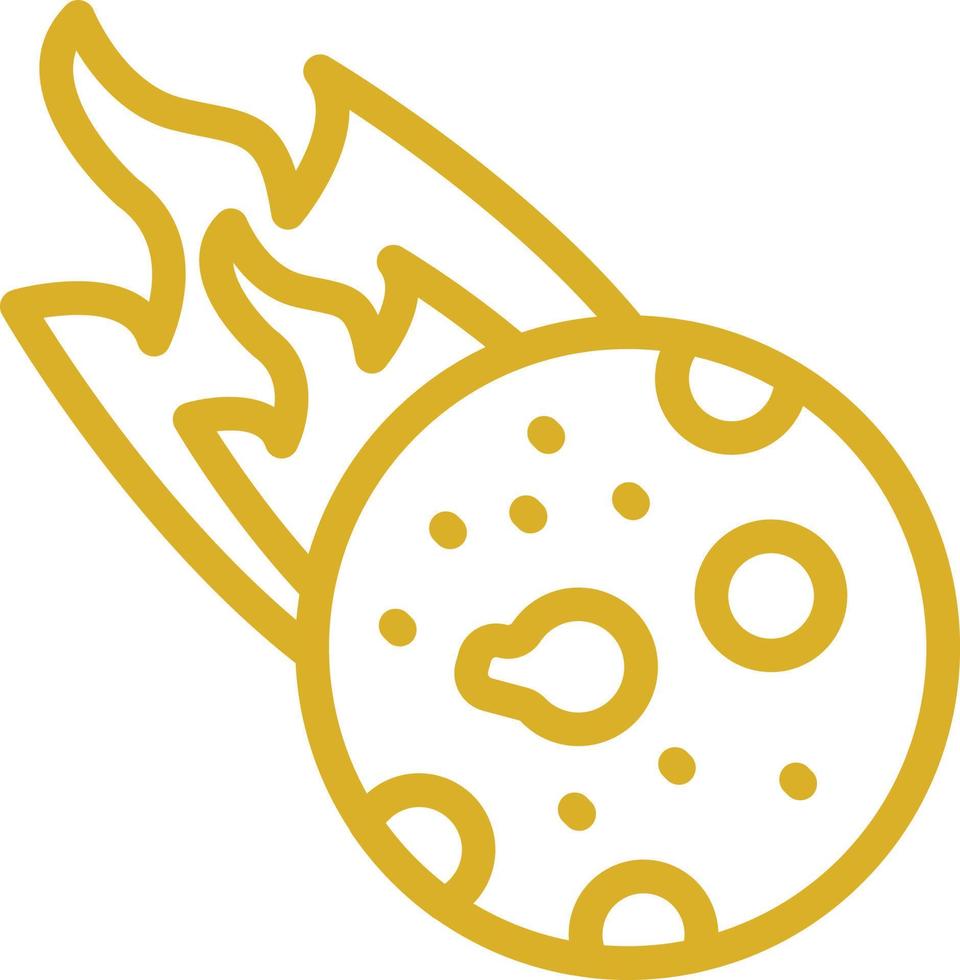 Comet Vector Icon Design