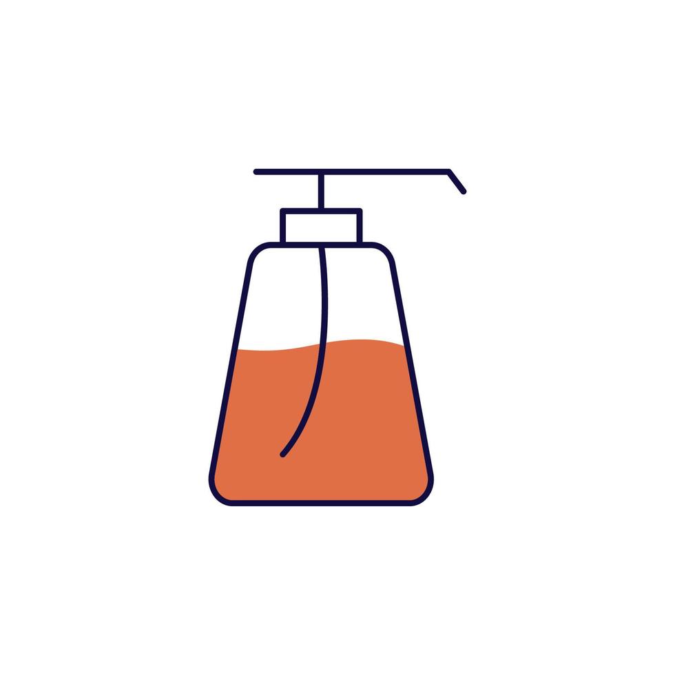 líquido jabón vector icono