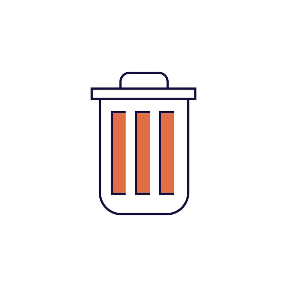 trash bin vector icon