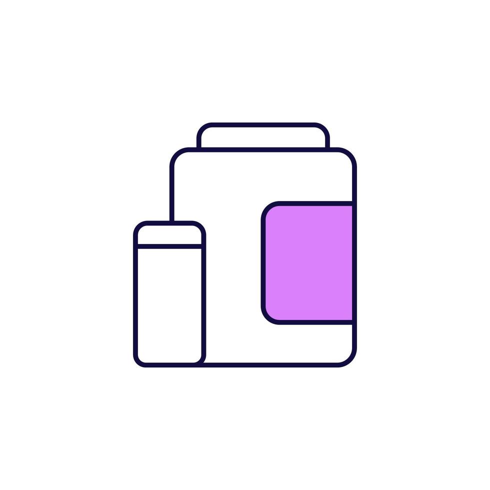 a bank of proteins vector icon