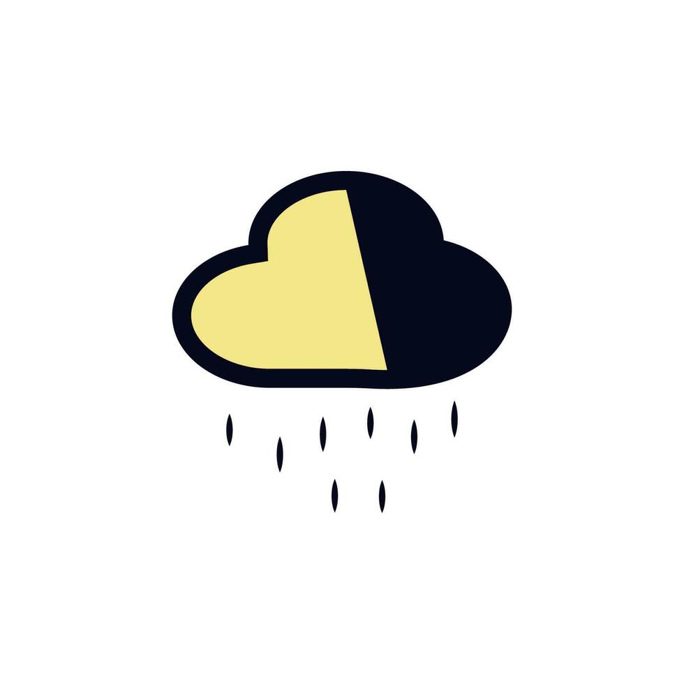 icono de vector de lluvia