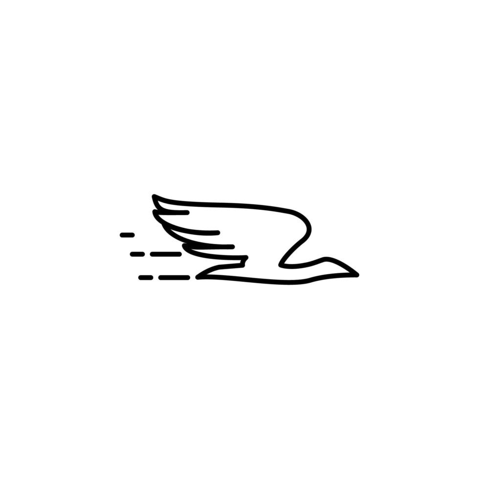 flying bird vector icon