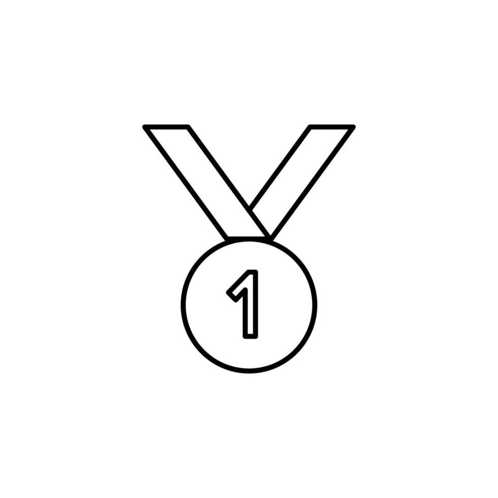 first place medal vector icon