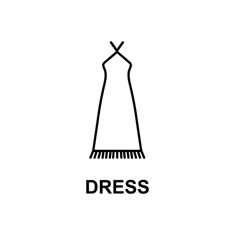 long dress vector icon