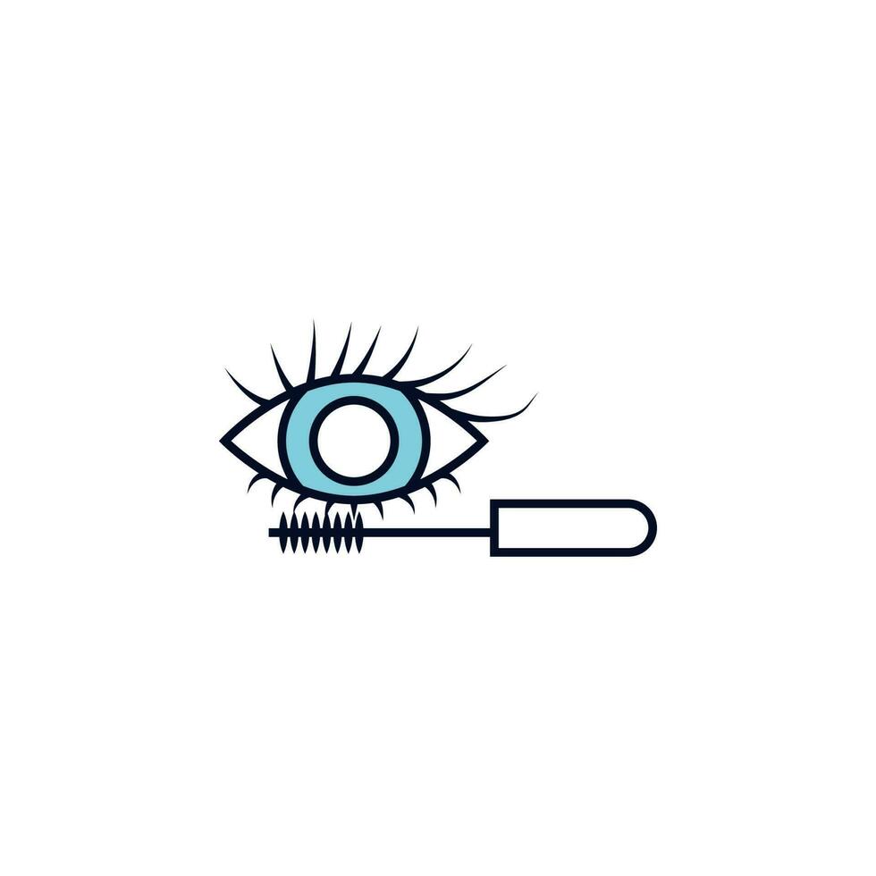 mascara for eyes vector icon